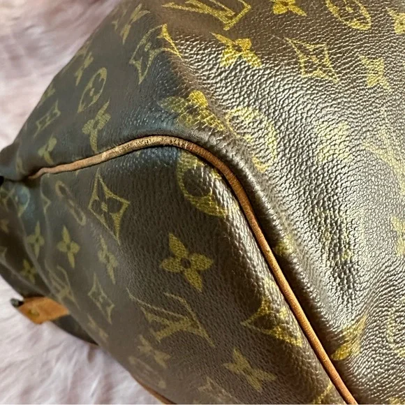 🟥 SOLD! Louis Vuitton Keepall 60 Bandouliere Monogram Duffle Bag Travel Luggage - Picture 13 of 17
